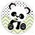 Capa Painel Redondo Sublimado - Panda - Imagem 1
