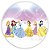 Capa Painel Redondo Sublimado - Princesas - Imagem 1