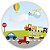 Capa Painel Redondo Sublimado - Veiculos Carros - Imagem 1