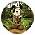 Capa Painel Redondo Sublimado - Mickey Safari - Imagem 1