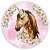 Capa Painel Redondo Sublimado - cavalo floral - Imagem 1