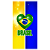 Capa Faixa Lateral Sublimado - Brasil Copa do Mundo - Imagem 1