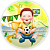Capa Painel Redondo Sublimado - Brasil Copa do Mundo Baby - Imagem 1
