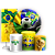Capas Painel Redondo Trio Cilindro e Faixa Lateral Sublimado - Copa do Mundo Brasil - Imagem 1