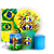 Capas Painel Redondo Trio Cilindro e Faixa Lateral Sublimado - Copa do Mundo Brasil - Imagem 1