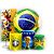 Capas Painel Redondo Trio Cilindro e Faixa Lateral Sublimado - Copa do Mundo Brasil - Imagem 1