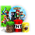 Capas Painel Redondo Trio Cilindro e Faixa Lateral Sublimado - Minecraft - Imagem 1
