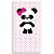 Capa Mini Faixa Lateral Sublimado - Panda Rosa - Imagem 1