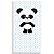 Capa Mini Faixa Lateral Sublimado - Panda Azul - Imagem 1