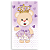 Capa Mini Faixa Lateral Sublimado - Ursinha Lilas - Imagem 1
