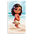 Capa Mini Faixa Lateral Sublimado - Moana - Imagem 1