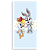 Capa Mini Faixa Lateral Sublimado - Looney Tunes Azul - Imagem 1