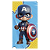 Capa Mini Faixa Lateral Sublimado - Capitão América - Imagem 1