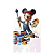 Capa Mini Faixa Lateral Sublimado - Mickey Pintor - Imagem 1