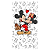 Capa Mini Faixa Lateral Sublimado - Mickey E Minnie - Imagem 1