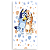 Capa Mini Faixa Lateral Sublimado - Bluey - Imagem 1