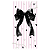 Capa Mini Faixa Lateral Sublimado - Laços Rosa E Preto - Imagem 1