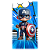 Capa Mini Faixa Lateral Sublimado - Herois Capitão America - Imagem 1