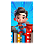 Capa Mini Faixa Lateral Sublimado - Herois Super Homem Baby - Imagem 1
