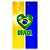 Capa Mini Faixa Lateral Sublimado - Brasil Copa do Mundo - Imagem 1