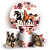 Capas Painel Redondo e Trio Cilindro Sublimado - Cavalo - Imagem 1