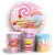 Capas Painel Redondo e Trio Cilindro Sublimado - Doces - Imagem 1