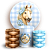 Capas Painel Redondo e Trio Cilindro Sublimado - Cavalo - Imagem 1