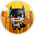 Capa Painel Redondo Sublimado - Batman Baby - Imagem 1