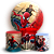 Capas Painel Redondo e Trio Cilindro Sublimado - Homem Aranha - Imagem 1