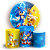 Capas Painel Redondo e Trio Cilindro Sublimado - Sonic - Imagem 1