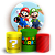 Capas Painel Redondo e Trio Cilindro Sublimado - Super Mario - Imagem 1