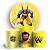 Capas Painel Redondo e Trio Cilindro Sublimado - Wolverine - Imagem 1