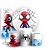 Capas Painel Redondo Trio Cilindro e Faixa Lateral Sublimado - Homem Aranha - Imagem 1