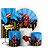 Capas Painel Redondo Trio Cilindro e Faixa Lateral Sublimado - Homem Aranha - Imagem 1