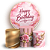 Capas Painel Redondo e Trio Cilindro Sublimado - Happy Birthday - Imagem 1
