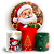 Capas Painel Redondo e Trio Cilindro Sublimado - Feliz Natal - Imagem 1