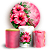 Capas Painel Redondo e Trio Cilindro Sublimado - Tropical Floral - Imagem 1
