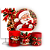 Capas Painel Redondo Trio Cilindro e Faixa Lateral Sublimado - Feliz Natal - Imagem 1