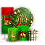 Capas Painel Redondo Trio Cilindro e Faixa Lateral Sublimado - Natal Verde - Imagem 1