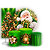 Capas Painel Redondo Trio Cilindro e Faixa Lateral Sublimado - Natal Verde - Imagem 1