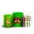 Capas Trio Cilindro Sublimado Veste Fácil - Natal Verde - Imagem 1