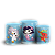 Capas Trio Cilindro Sublimado Veste Fácil - Sereia Unicórnio - Imagem 1