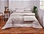 Jogo De Cama Queen 100% Poliester Com 4 Peças Bege - Imagem 1