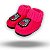 Bota Pantufa Infantil N 21/22 Coruja Rosa - Imagem 1