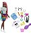 Boneca Barbie Penteado Arco Iris Oncinha Morena Grn80 Mattel - Imagem 2