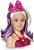 Nova Boneca Barbie Busto Cabelo Com Mecha Para Pentear Pupee - Imagem 2