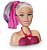 Nova Boneca Barbie Busto Cabelo Com Mecha Para Pentear Pupee - Imagem 7