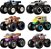 Hot Wheels Pack De 2 Carrinhos Monster Truck Surpresa Fyj64 - Imagem 1