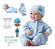 Boneca New Born Soninho - Diver Toys Cor:azul - Imagem 5