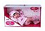 Boneca Anny Doll Baby Menina Reborn Macacão Babador Cor:2 - Imagem 3